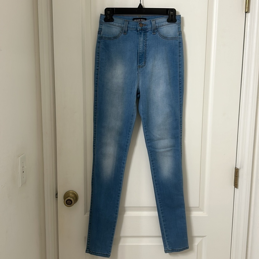 Fashion Nova Lt Blue Skinny Sz 11(W29)